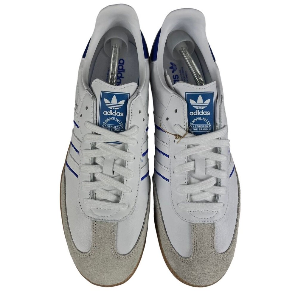 Adidas Samba Cloud White Lucid Blue Gum Shoes IG2339 Men's Sizes 8.5 - 13 - Picture 7 of 10